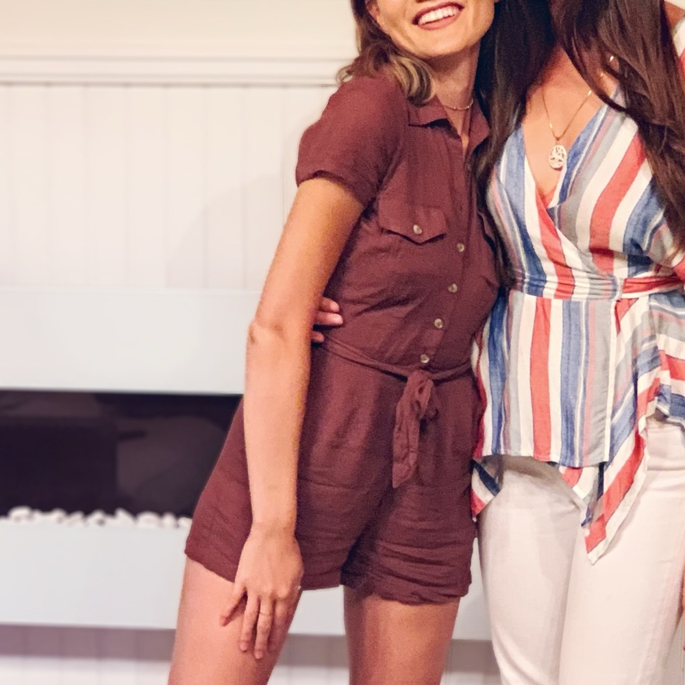 Maroon romper